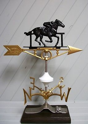 Race Horse with Jockey Weather Vane derby wind racing 534