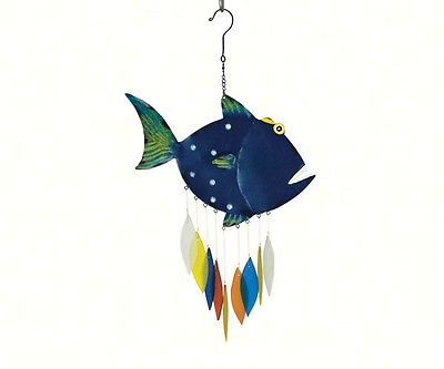 Gift Essentials Handcrafted Pickles the Piranha Fish Wind Chime