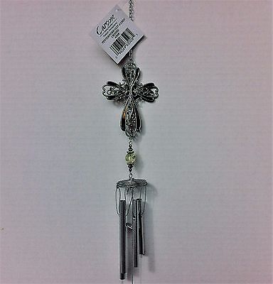 Carson Home Accents Pewterwork Crosses Wind Chime - # 63008 - New With Tags