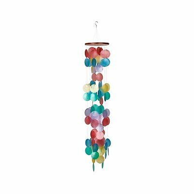 Woodstock Chimes Capiz Havana Waterfall Multicolor