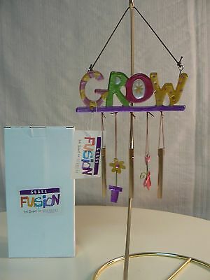 Silvestri GROW GLASS FUSION WIND CHIME #20103035 NEW Potted Plant Dangles