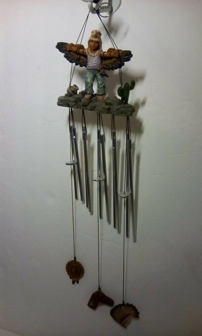 Wind Dancer wind chimes, poly Stone with 10 chimes Native American with me
