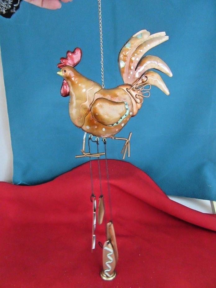 440.  Rooster Chicken Wind Chime Approx. 16