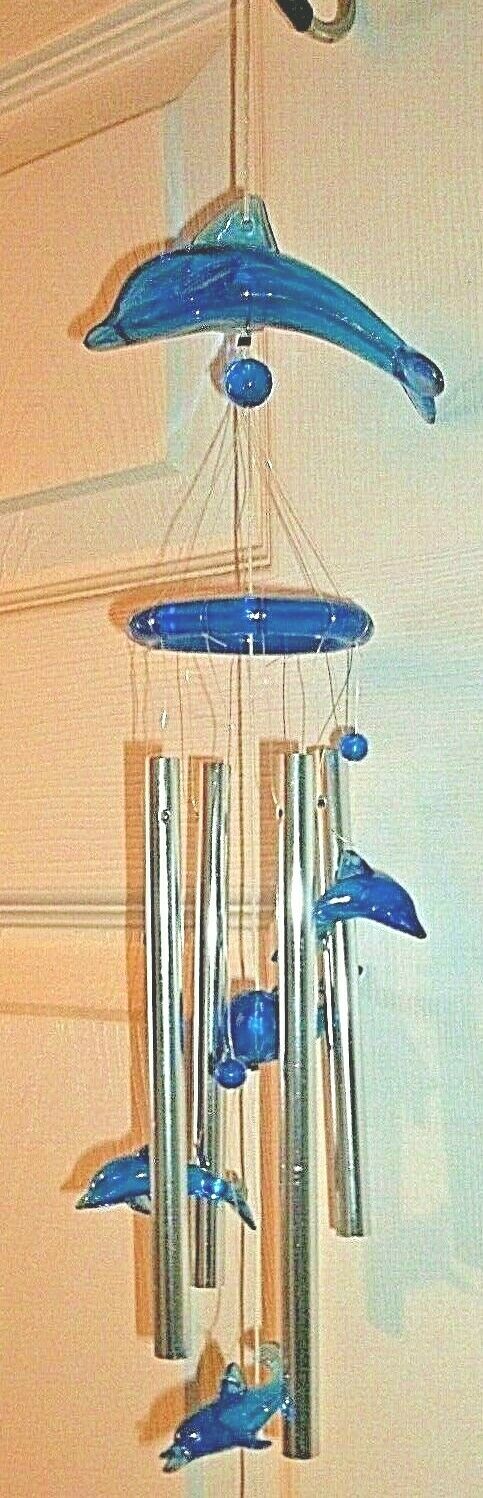 New Blue Dolphin Wind Chimes