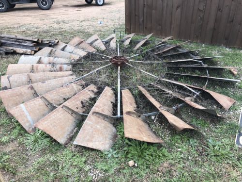 Antique Authentic Texas Ranch 12’ Windmill Blade