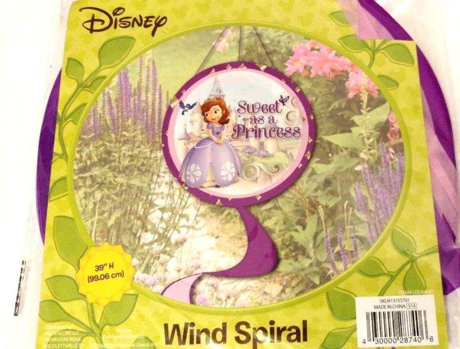 Wind Spiral Princess Sophia Disney Pink Purple Durable Garden Decor 39