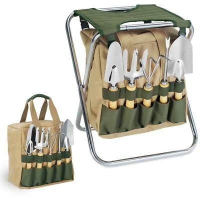 The Gardener Seat with Tools by Picnic Time - Hunter Green, New