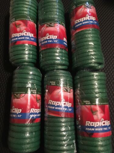 Lot of 6 Luster Leaf Rapiclip Foam Wire Ties  835 NEW