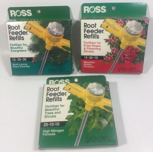 Ross Root Feeder Refills - 3 boxes -Trees, Flowering Shrubs Roses & Evergreen