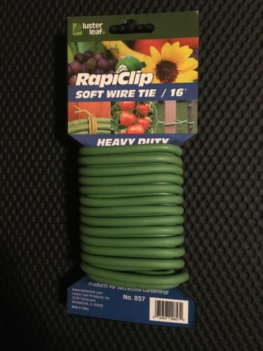 Luster Leaf Rapiclip Heavy Duty Soft Wire Tie - 16’ NEW Model 857