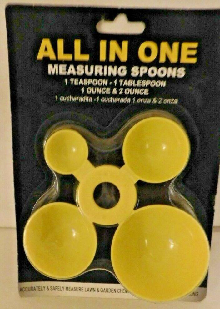 All In One Lawn and Garden Measuring Spoons 1 tsp 1 Tbs 1 oz  2 oz Fertilizer