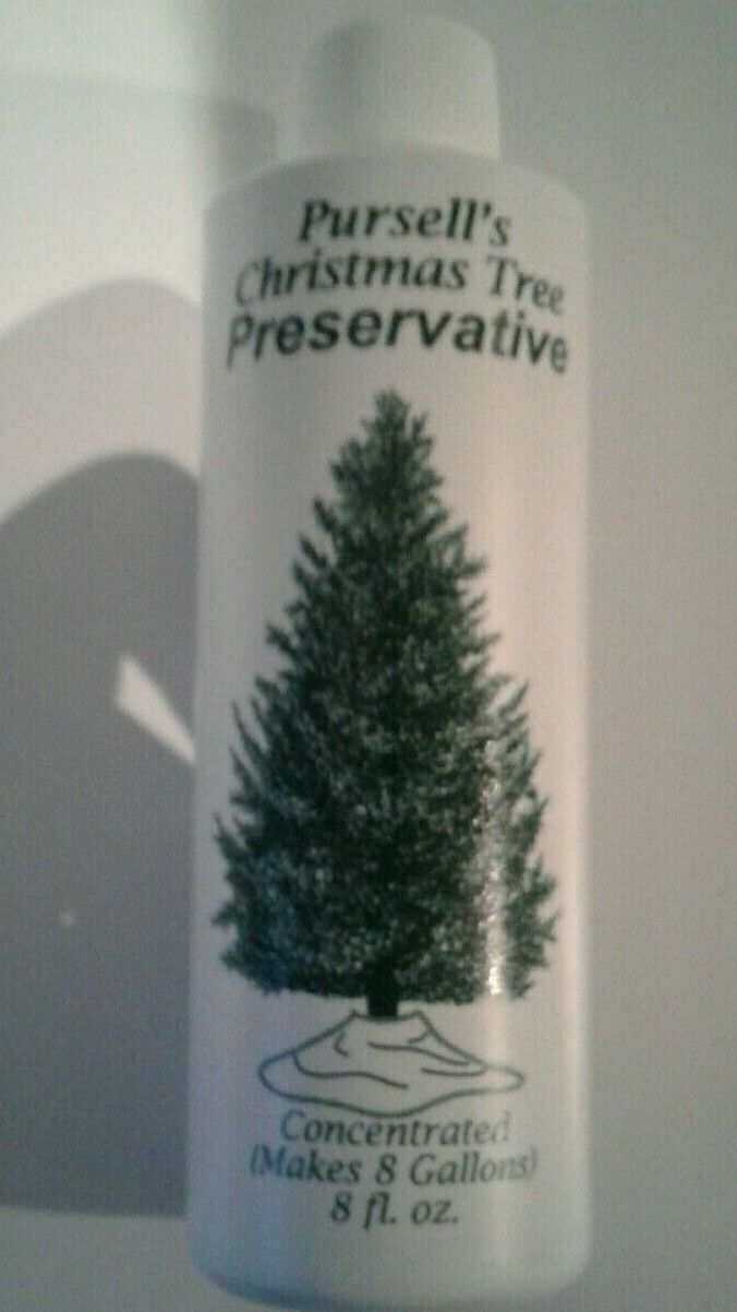 Pursell's Real Christmas Tree Preservative Liquid Fluid Concentrate 8 oz.