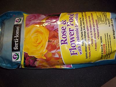 FERTI-LOME ROSE AND FLOWER FOOD WITH SYSTEMIC 4 lb FREE SHIPPING