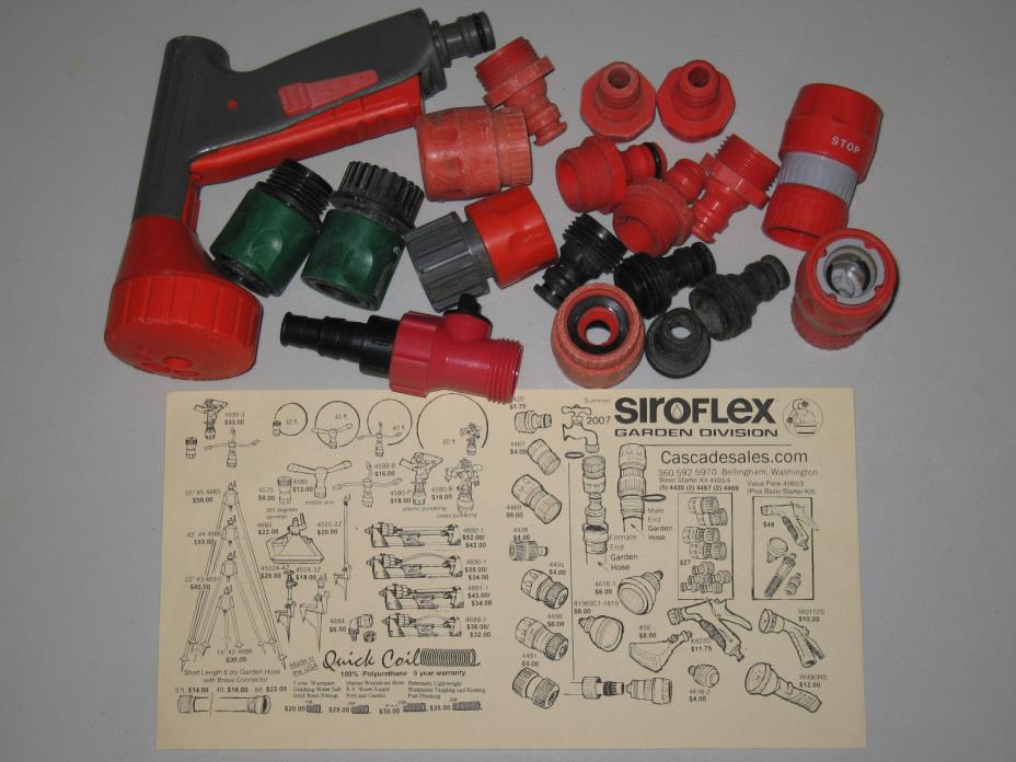 Siroflex Lawn and Garden Attachments + Misc. parts. Used Condition... sold as is