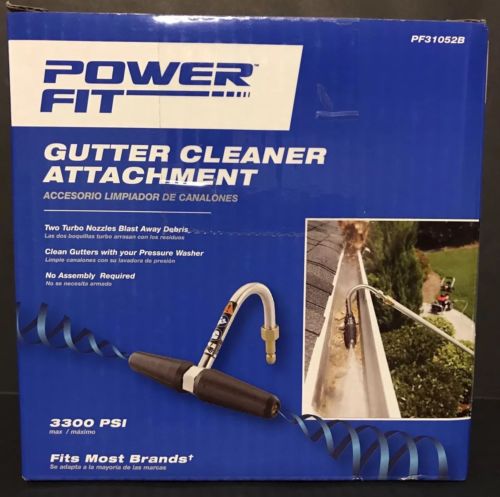 POWERFIT PF31052B GUTTER CLEANER ATTACHMENT FITS MOST POWER WASHERS BRAND NEW