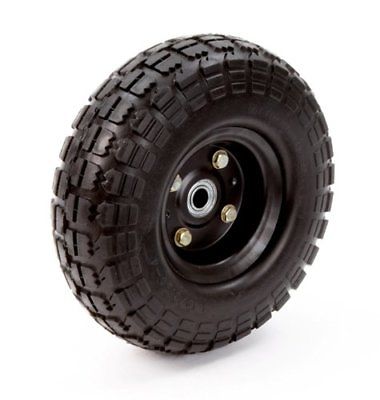 Farm And Ranch 10 Inch No Flat Tire 4-Pack Garden Airless Cart Wheel Black New