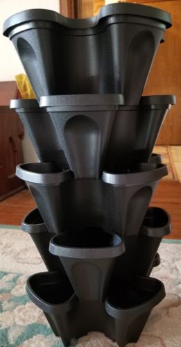 PLANT & STACK Stackable Planters For Hydroponic  Growing