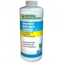 General Hydroponics Calibration Solution EC PPM Meter Standard Reference 8 fl oz