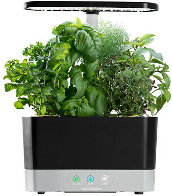 AeroGarden Indoor Home Garden System Aeroponic Planter LED Grow Lights Black