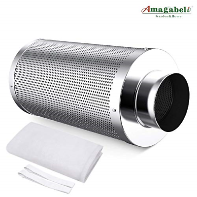 Amagabeli 6 inch Carbon Filter Odor Control 6 in Air Scrubber with Australia for
