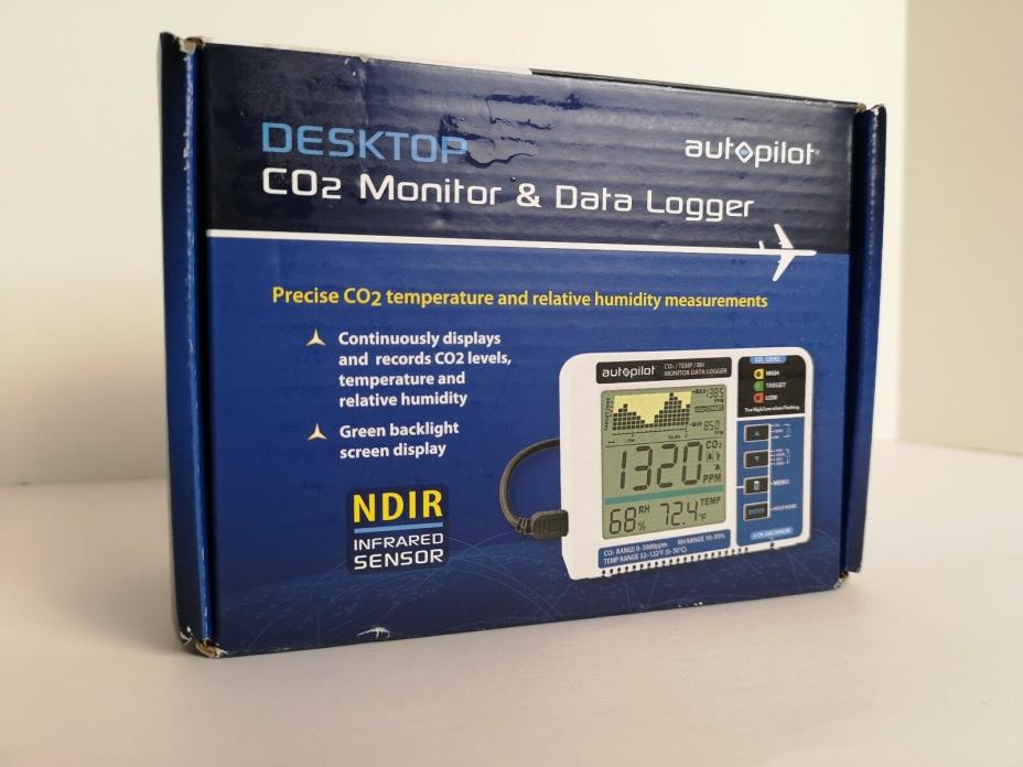 Autopilot Desktop CO2 Monitor CO2 Humidity Temperature monitor and Data Logger