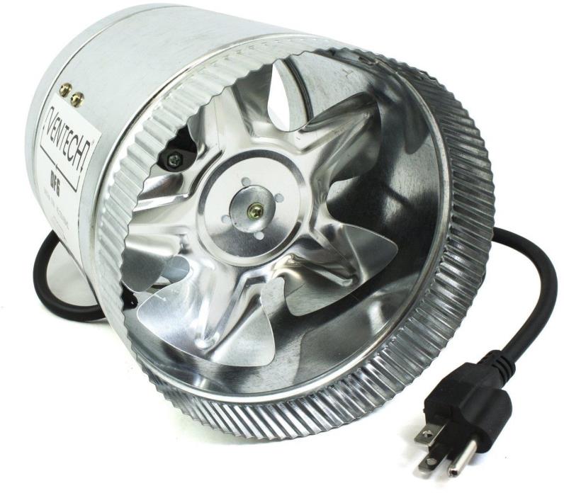 VenTech VT DF-6 DF6 Duct Fan, 240 CFM, 6