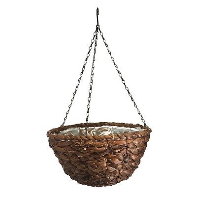 12 in Water Hyacinth Hanging Basket (Slight Shipping Damage)