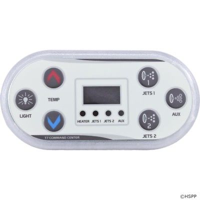 Topside, United Spas T7, 6 Button, P1, P2, Aux, Lt. Huge Saving