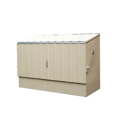 Bosmere Trimetals Cream Bicycle Storage Shed - A305
