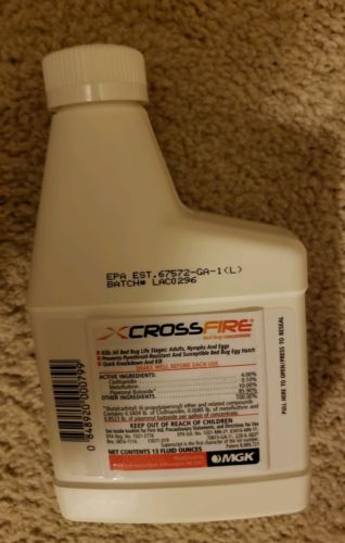 Crossfire Bed Bug Concentrate - Kills BedBugs Fast Acting 13 FL Oz. MGK