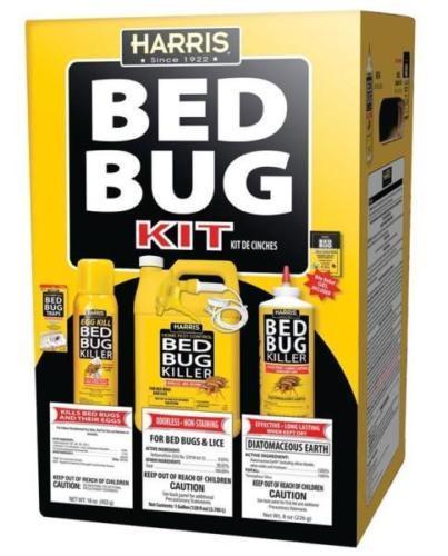 NEW HARRIS BBKIT-LGVP LARGE BED BUG KIT WITH BED BUG KILLER, EGG KILL, TRAPS