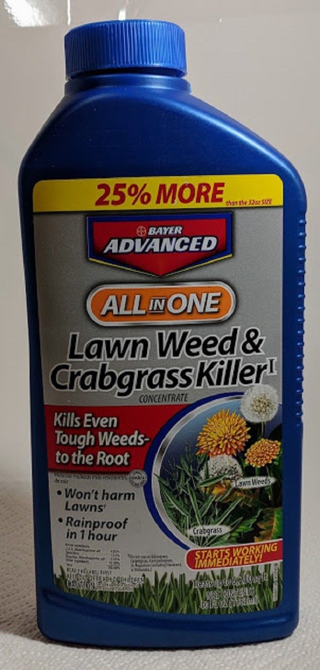 Lawn Weed Crabgrass Concentrate Killer Bayer Advanced All In One 32oz Rain Proof