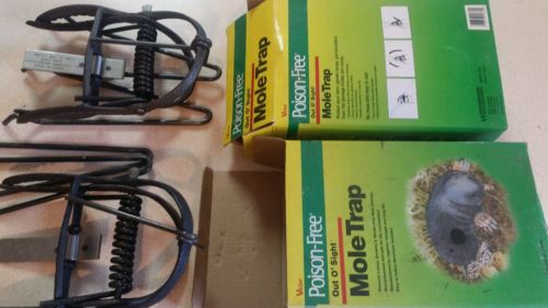 (2) Victor HD  Mole Trap 0631 Poison - Free  Out O' Sight  Rodent Pest Yard care