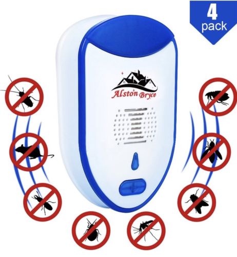 Ultrasonic Pest Repeller Control Bed Bugs Ants Fleas Spiders Rats Mice Rodents