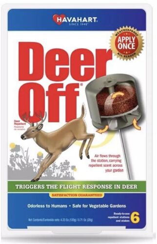 Havahart DO5600-6 Deer Off Waterproof Deer Repellent Stations, 6-Pack