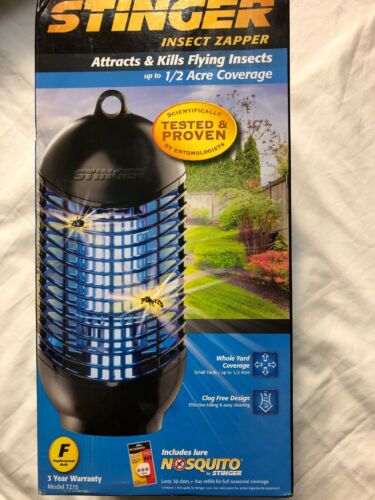 Stinger TZ15 Outdoor Insect Killer Quiet Zapping Power Up to 1/2 Acre Coverage