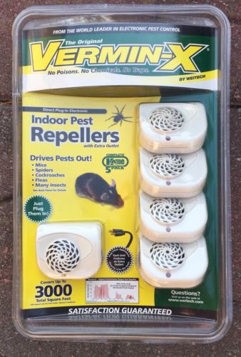 Vermin-X Indoor Pest Repellers Complete Home 5 Pack By Weitech