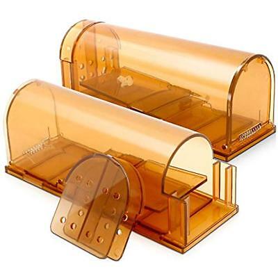 Humane Smart Mouse Trap No Kill Rodent Traps 2 Pack Live Catch And Release Rat