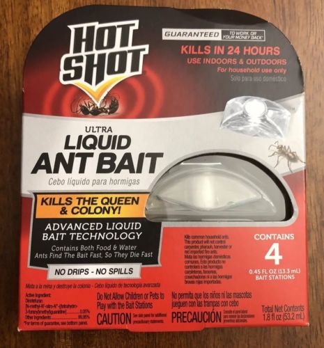 HOT SHOT ULTRA LIQUID ANT BAIT 4-COUNT PACKAGE