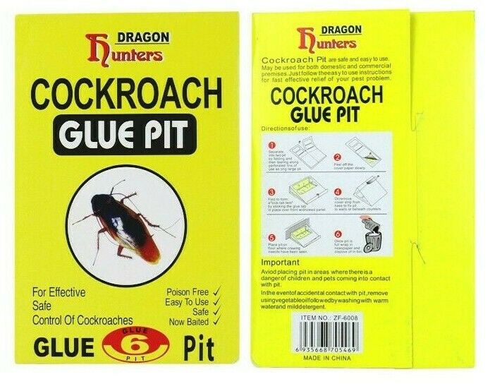60 Cockroach Spider Bed Bug Scorpion Silverfish  Insect Traps Roach Sticky Traps