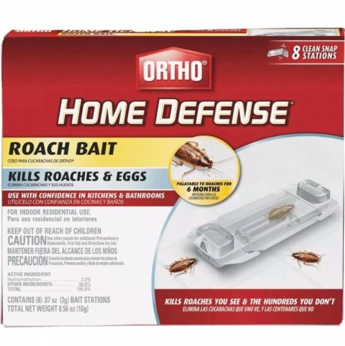 Ortho Home Defense Roach Bait 8 Stations ~ New