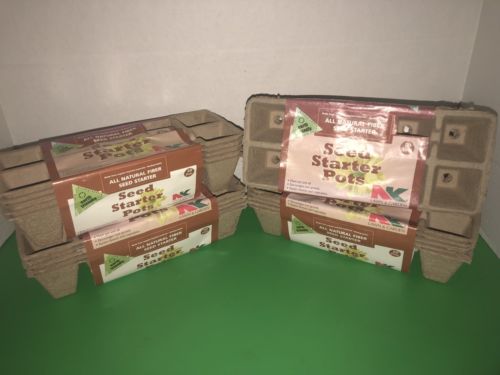 200 Seed Starter Pots All Natural Fiber Biodegradable Recyclable New