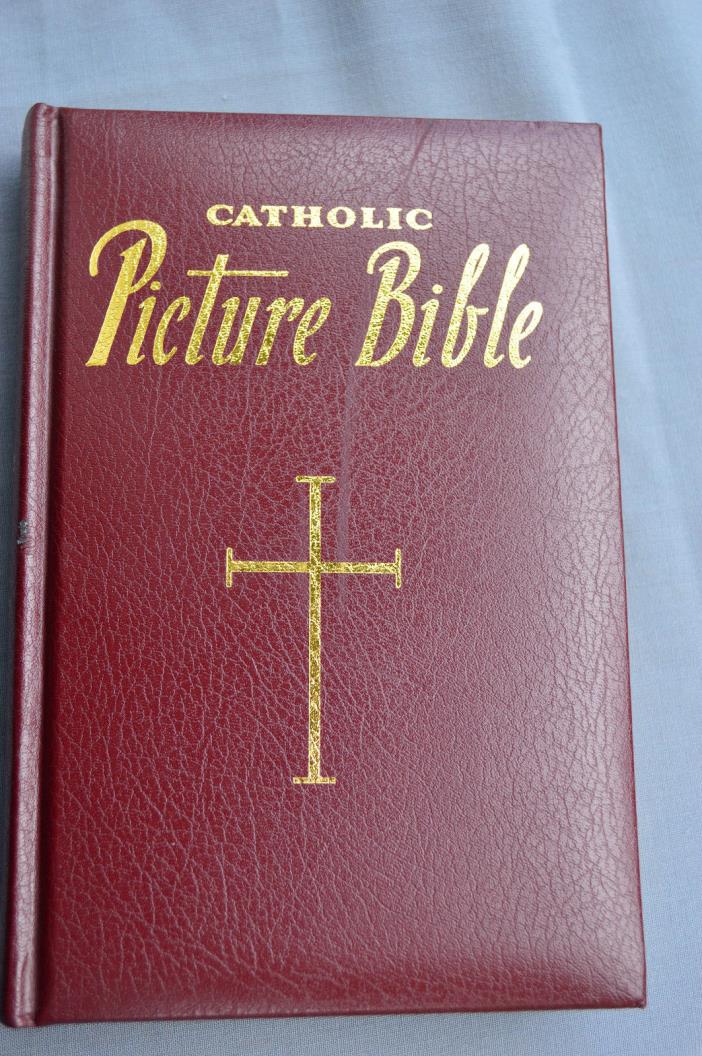 Catholic Picture Bible. Leather gold gilded pages