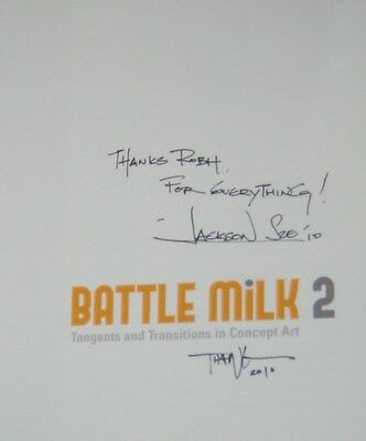 SIGNED BOOK ~ BATTLE MiLK 2: Tangents and Transitions in Concept Art Like new