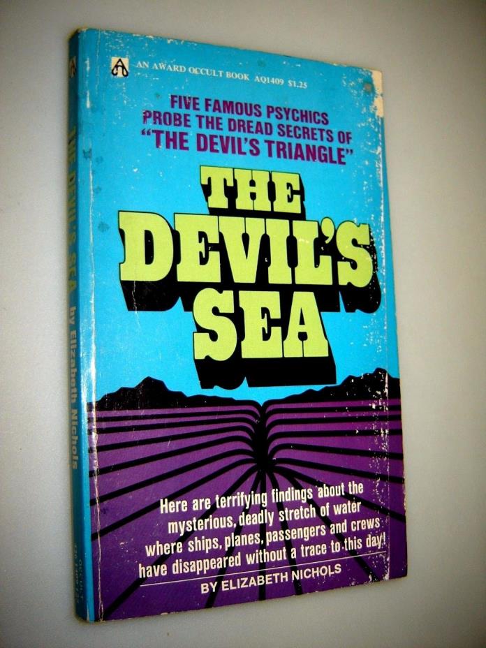 1975 The Devil's Sea by Elizabeth Nichols, Occult Study, paranormal events