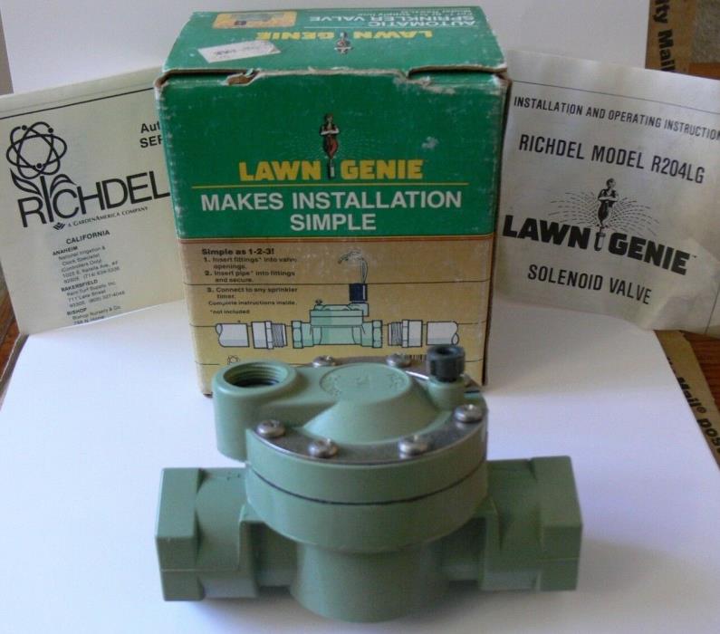 NIB Richdel R204LG Lawn Genie Automatic Sprinkler Valve 1