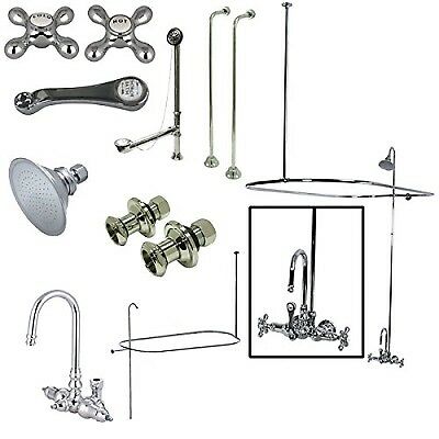 Kingston Brass CCK4141AX Vintage Wall Mount High Rise Claw Foot Tub and