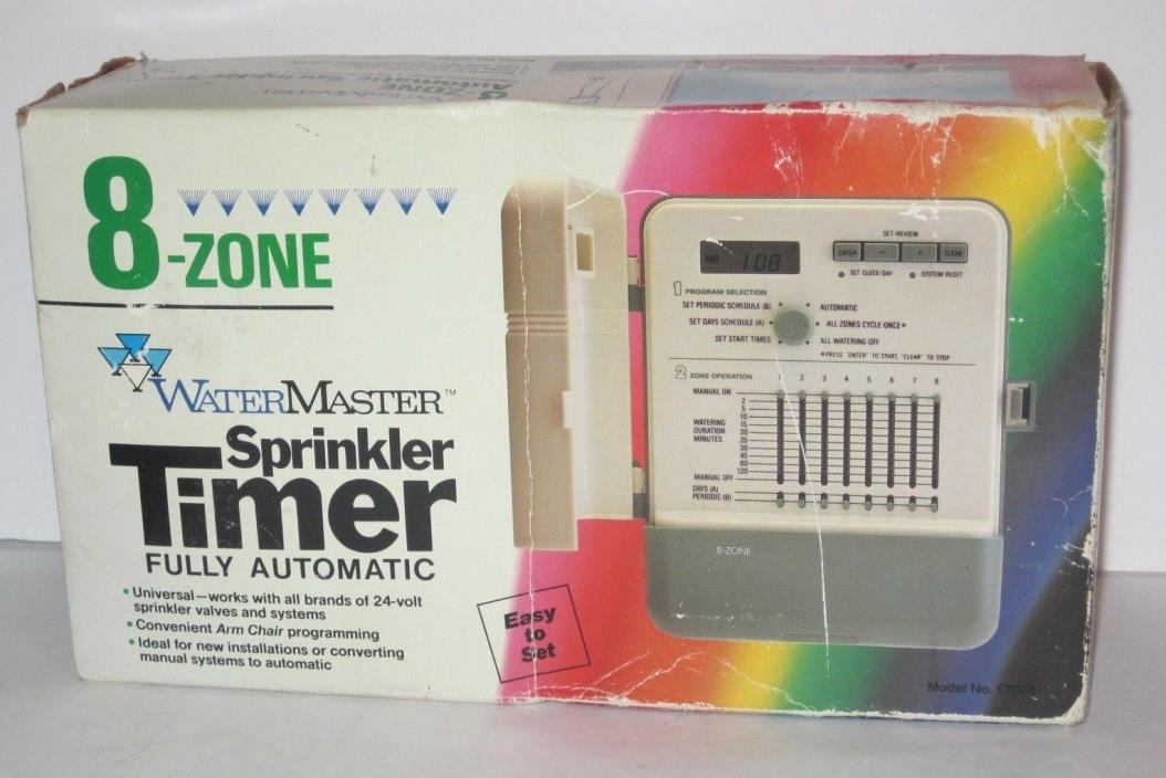 WATERMASTER 57008 8 Zone Automatic Outdoor Sprinkler Timer