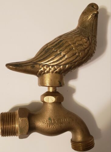 *Brass / Bronze Quail Outdoor Water Faucet Hose Spigot Spicket Tap
