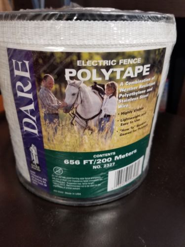 DARE Electric Fence Polytape 656ft/200 meters